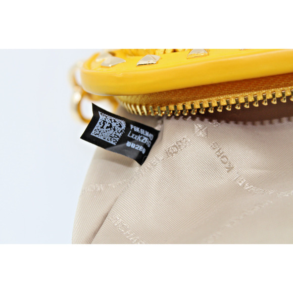 B8 MICHAEL KORS Livia Small Cloud Butter Woven Natural Staw Leather Bag $448 - Picture 8 of 9